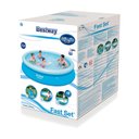 Ver imagem 5 de Piscina Inflável Fast Set 5377 Litros com Filtro Capa e Bomba Manual Bestway 110v