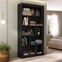 Ver imagem 1 de Estante para Quarto Artemis Espresso Móveis Preto/Onix