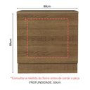 Ver imagem 2 de Balcão para Forno de Embutir 80 X 60 Cm com Tampo Rustic Glamy, Stella Madesa