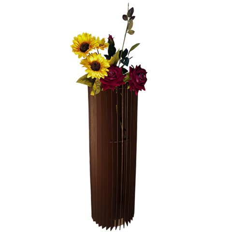 Vaso de Chão Decorativo Grande Torre -:preto/70x20cm