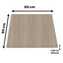 Ver imagem 4 de Tampo Quadrado 80 Cm (largura) P25 Pandin Mdp 2,50 Cm (altura) Cor Nogueira Casablanca