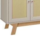 Ver imagem 5 de Balcão Buffet 4 Portas Carvalho Off White Bangu Shop JM