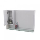 Ver imagem 4 de Conjunto para Banheiro Gabinete com Cuba F44 e Espelheira Legno 830W Branco/Snow