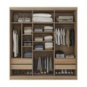 Ver imagem 7 de Guarda-Roupa 3 Portas com Espelho Araçá CabeCasa MadeiraOriginals Marrom/Nogueira