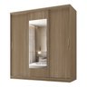 Guarda-Roupa 3 Portas com Espelho Araçá CabeCasa MadeiraOriginals - 9
