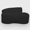 Ver imagem 1 de Sofa Organico Curvo 2 Lugares 145 Cm Boucle Preto