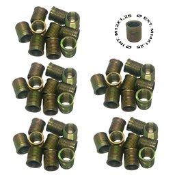 Rosca Postiça Bucha Roscada - M12x1,25 - M14x1,25 - 50 Peças - 4 Rosca Postiça Bucha Roscada - M12x1,25 - M14x1,25 - 50 Peças - 4
