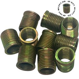 Rosca Postiça Bucha Roscada - M12x1,25 - M14x1,25 - 50 Peças - 2 Rosca Postiça Bucha Roscada - M12x1,25 - M14x1,25 - 50 Peças - 2