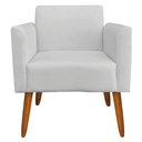 Ver imagem 5 de Namoradeira e 2 Poltronas Pés Palito Madeira Suede Cinza