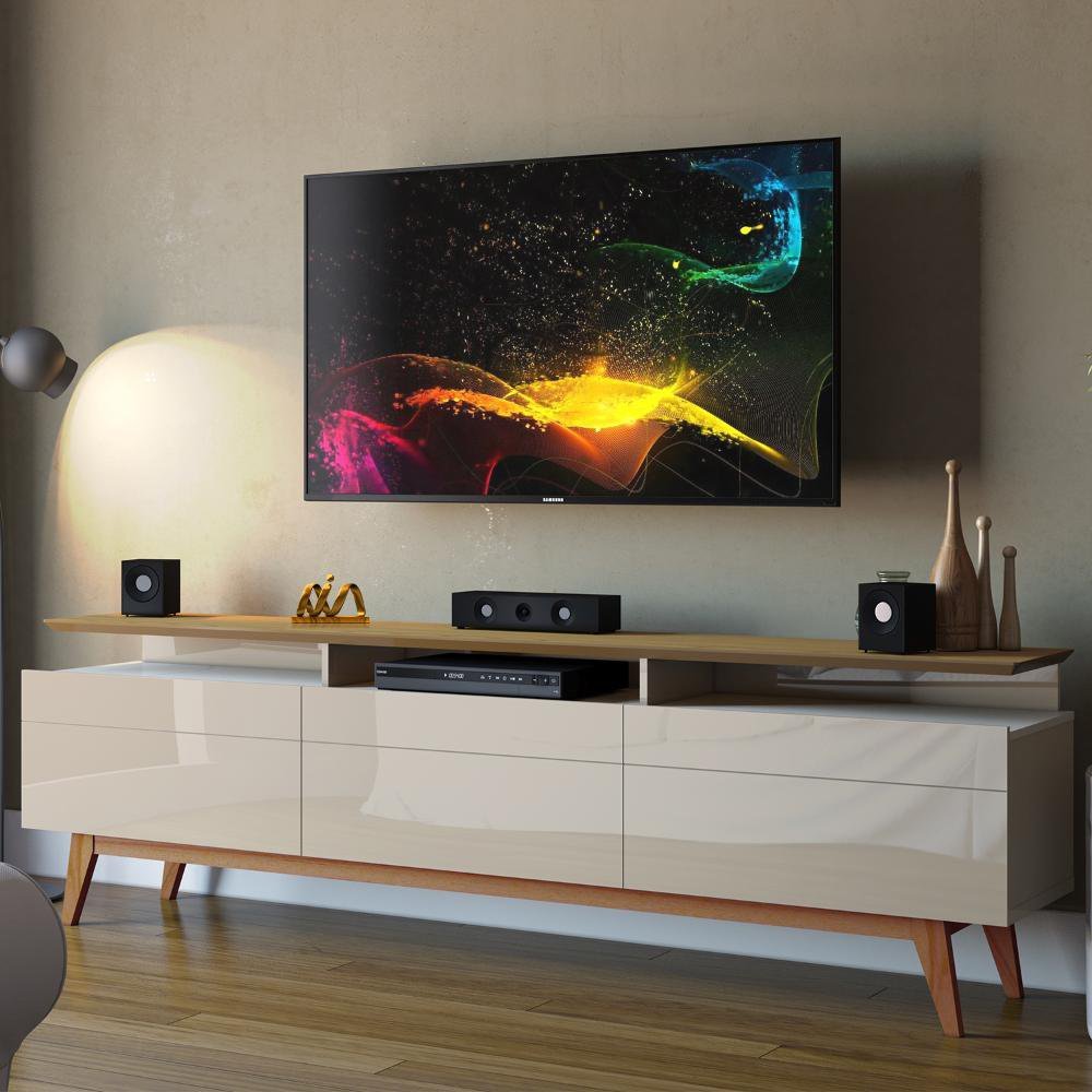 Rack Para Sala TV Até 60 Polegadas 3 Gavetas 2.6 Off White Freijó Classic Mais Imcal é boa?