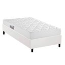 Ver imagem 1 de Cama Box Solteiro: Colchão Espuma D45 Herval Top + Base Crc Corano White (88x188)