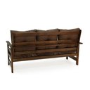 Ver imagem 4 de Conjunto Sofá Havaí 3 Lugares + 2 Poltronas de Madeira com Almofadas Confortáveis - Marrom