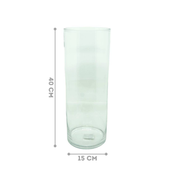 Vaso de Vidro Tubo 40x15cm para Decoração Elegante Ideal para Flores e Arranjos Modernos - 3