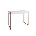 Ver imagem 2 de Aparador Industrial Califórnia 137x40 Ferro Cobre Tampo Branco