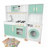 Kit Cozinha Infantil e Máquina de Lavar Infantil - Verde Claro - 1