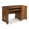Escrivaninha Madeira Maciça 3 Gavetas Suporte para Teclado e Divisor de Ambiente 50605 Linz Moveis - 2