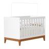 Berço Americano Mini Cama Flip Branco Fosco - Reller Móveis - 1
