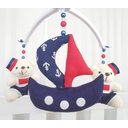 Ver imagem 4 de Mobile para Berço Musical Giratório Ursos Marinheiro