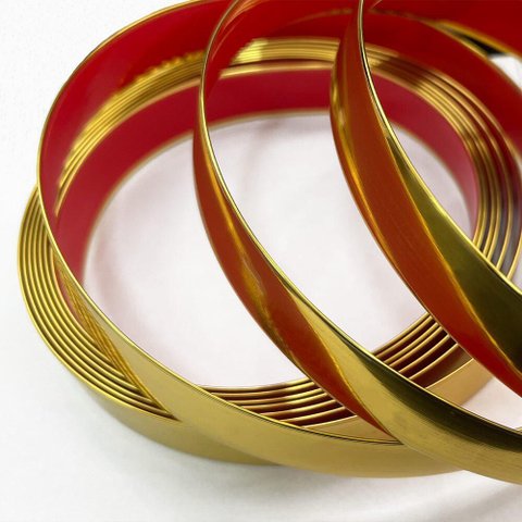 Fita Espelhada Adesiva Dourada Decoração Cabeceira 24mm X 5m