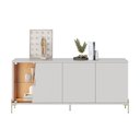 Ver imagem 2 de Aparador Buffet Moderno 4 Portas MDF-MDP 182,5cm Off White Multimóveis