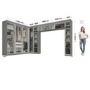 Ver imagem 3 de Guarda Roupa Modulado de Canto 15P 2GV Onix