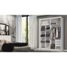 Guarda Roupa Solteiro 2 Portas 170Cm Branco - 3