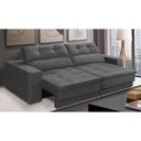 Ver imagem 1 de Sofá Retrátil e Reclinável 3 Lugares 2,50m com Molas Emily Suede Adonai Estofados