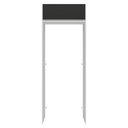 Ver imagem 6 de Porta-geladeira 83 Cm 1 Porta Basculante Branco/preto Glamy Madesa