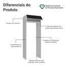Ver imagem 3 de Porta-geladeira 83 Cm 1 Porta Basculante Branco/preto Glamy Madesa