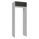 Ver imagem 1 de Porta-geladeira 83 Cm 1 Porta Basculante Branco/preto Glamy Madesa