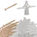 Ver imagem 1 de Kit 20 Parafusos +20 Bucha Plastica Dry Wall 04a16mm