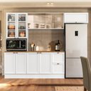 Ver imagem 1 de Cozinha Completa Modulada Americana com Vidro Reflecta 4 Peças Yescasa