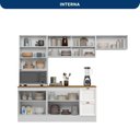 Ver imagem 5 de Cozinha Completa Modulada Americana com Vidro Reflecta 4 Peças Yescasa