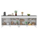 Ver imagem 2 de Kit Armário de Cozinha Gabinete Pia 120cm Veneza Multimóveis Mp2159 Branco