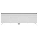 Ver imagem 3 de Kit Armário de Cozinha Gabinete Pia 120cm Veneza Multimóveis Mp2159 Branco