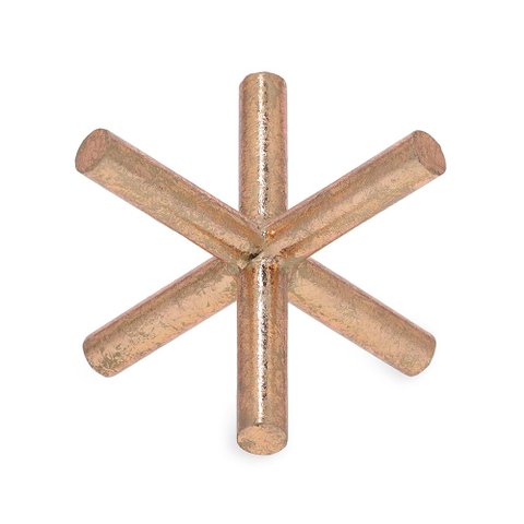 Escultura em Metal Dourado Mart 12cm