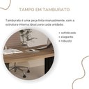 Ver mais imagens de Conjunto Mesa Balcão Tamburato com Gavetas Organic Marrom/Nogal/Preto Artany
