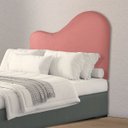 Ver imagem 2 de Cabeceira Orgânica 160cm Casal Queen Painél para Cama Box Bouclé Serena