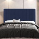 Ver mais imagens de Kit Cabeceira E Baú Cama Box King 195Cm Suede Azul