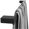 Porta Toalhas de Banho Dupla Fixação Preto Fosco F.master - 3