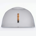 Ver imagem 1 de Tampa Porta Forno a Lenha Iglu Aço Inox com Cabo Madeira Forno Pizza 52 x 34