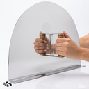 Ver imagem 3 de Tampa Porta Forno a Lenha Iglu Aço Inox com Cabo Madeira Forno Pizza 52 x 34