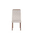 Ver imagem 7 de Conjunto de Jantar Mesa com Vidro Avena 4 Cadeiras Megan - Canella C/ Fendi
