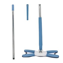 Mop Rodo de Limpeza Giratorio Retangular Ajustavel Retratil:azul Escuro - 3