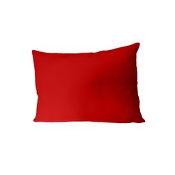 Capa para Almofada Encosto para Sofá Gigante Decorativa 80x60cm Happy Line Cor Lisa - Vermelho - 1