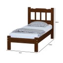 Ver imagem 2 de Cama Solteiro + Cama Auxiliar + 2 Colchões Cor Castanho