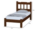 Ver imagem 2 de Cama Solteiro + Cama Auxiliar + 2 Colchões Cor Castanho
