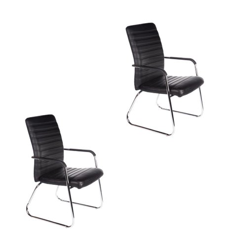 Kit 2 Cadeiras Escritório Fixa W-22 Store