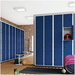 Armário Roupeiro Aço 20 Portas Guarda Volume Trinco - 3