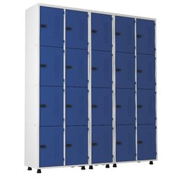 Armário Roupeiro Aço 20 Portas Guarda Volume Trinco - 1